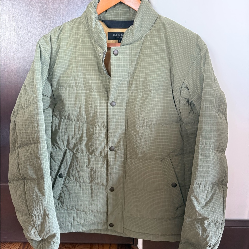 Rag & Bone Olive Puffer Jacket